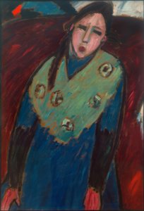 Pige med grøn stole af Alexej von Jawlensky