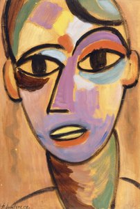 Mystic Head: Jungling Ic.1917 af Alexej von Jawlensky