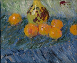 Stilleben med appelsiner af Alexej von Jawlensky
