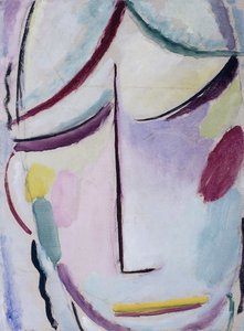 Frelserens ansigt; Heilandsgesicht, ca. 1921 af Alexej von Jawlensky