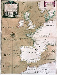 Havet med Frankrigs, Spaniens, Portugals, Englands, Hollands og Danmarks kyst - af A