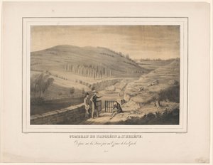 Graf van Napoleon op Sint-Helena Napoleons grav ved Ste. Helena (titel på objekt) af Alexis Bafcop