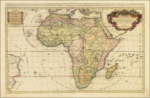Kort over Afrika fra 1692 af Alexis-Hubert Jaillot