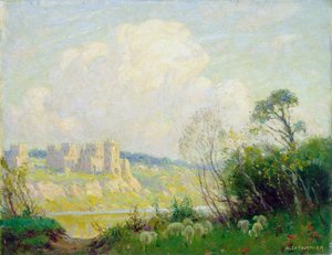 Ruiner i det gamle Normandiet, ca. 1905 (olie på lærred)