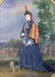 Hortense Schneider (1833-1920) i rollen som storhertuginden i 