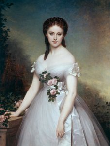 Portræt af Marie Rose maleri af Alexis Joseph Perignon (1806-1882)