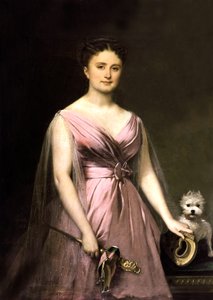 Portræt af Hortense Schneider af Alexis Nicolas Perignon