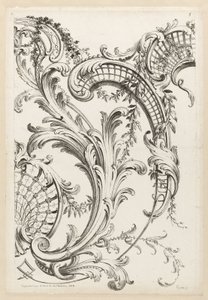 Shell Cartouches og Acanthus Leaf Motiv