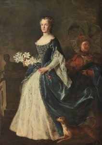 Portræt af Marie Leszczynska, dronning af Frankrig 1703-1768, 1725.