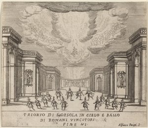 Sankt Ursulas triumf i himlen og de romerske erobrere af Alfonso Parigi II