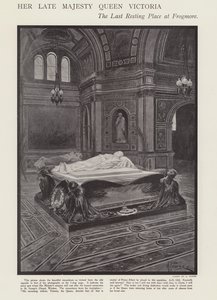 Dronning Victorias sidste hvilested ved Frogmore (litho)