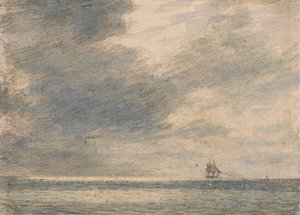 Aften til søs af Alfred Abram Constable