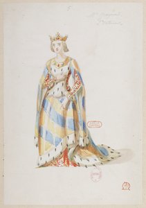 Halévy - La magicienne - kostumemodeller af Alfred Albert - 05. Mme Gueymard, 2. kostume af Alfred Albert