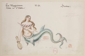 Halévy - La magicienne - kostumemodeller af Alfred Albert - 14. Sirene af Alfred Albert