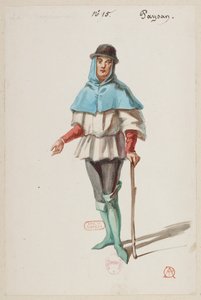 Halévy - La magicienne - kostumemodeller af Alfred Albert - 15. Paysan af Alfred Albert