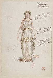 Halévy - La magicienne - kostumemodeller af Alfred Albert - 21. Mélusine, 3. kostume af Alfred Albert