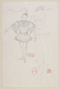 Halévy - La magicienne - kostumemodeller af Alfred Albert - 23. M. Mérante, (pas de deux) af Alfred Albert