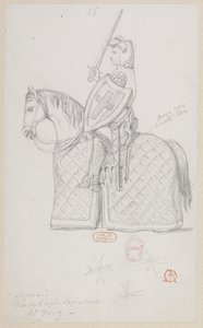 Halévy - Tryllekunstneren - kostumemodeller af Alfred Albert - 26 (Skakspil, kristen springer) af Alfred Albert