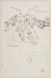 Halévy - La magicienne - kostumemodeller af Alfred Albert - 33. De herrer Bouqueval, Barbat af Alfred Albert