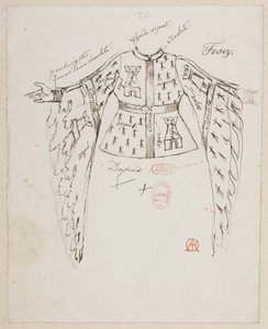 Halévy - La magicienne - kostumemodeller af Alfred Albert - 34. De herrer Fosez, Dupuis, Ponceau af Alfred Albert