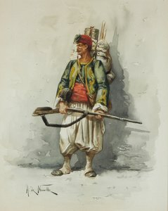 Militærfigur (w/c & vask om bord)