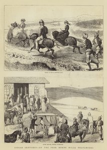 Indian Sketches, på Peer Merde Hills, Travancore af Alfred Chantrey Corbould
