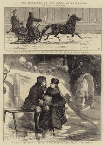 Ægteskabet med hertugen af Edinburgh af Alfred Chantrey Corbould