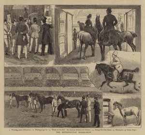 The Metropolitan Horse-Show af Alfred Chantrey Corbould