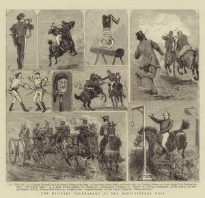 Militærturneringen ved Landbrugshallen af Alfred Chantrey Corbould