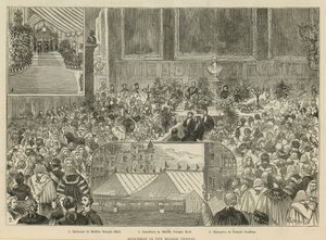 De Kongelige Domstole: Frokost i Middle Temple af Alfred Chantrey Corbould