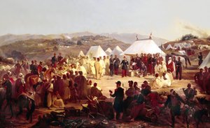 Erobring af Algeriet: overgivelse af Beni Raten-stammen fra Kabylien til den franske marskal Randon (1795-1871) i 1854