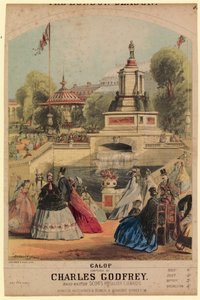 Galop. Viser Royal Horticultural Society-haven skabt til at falde sammen med 1862-udstillingen af Alfred Concanen