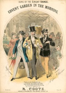 Musikalsk partitur: Covent Garden in the Morning af Alfred Concanen