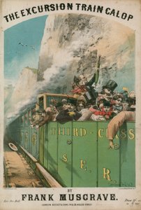 Musikalsk partitur: The Excursion Train Galop af Frank Musgrave