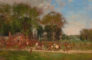 Parade den 4. juli 1886 (olie på lærred) af Alfred Cornelius Howland
