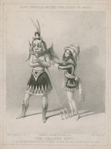 Alfred Crowquill skitserer fra Julliens bal maske: Den jaloux djævel