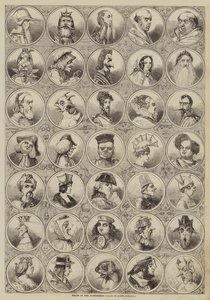 Pantomimernes hoveder af Alfred Crowquill