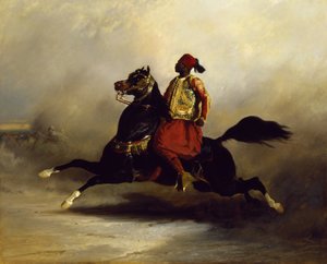 Nubisk rytter i galop