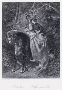 Opmærksomhed (gravering) af Alfred Dedreux
