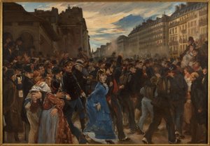 Le départ des mobiles, en juillet 1870, ca. 1879 (olie på lærred) af Alfred Dehodencq