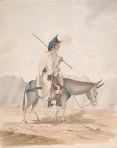 Grand Canary-mand på et æsel af Alfred Diston