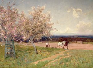 Pløjning af Alfred East