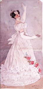 Angelica Catalani (1780-1845) i Il Fanatico, 1824 (wc) af Alfred Edward Chalon