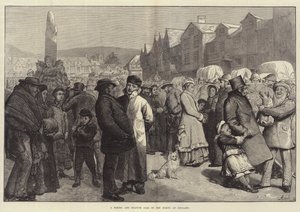 En leje- og statuemesse i det nordlige England af Alfred Edward Emslie
