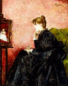 Dame i sort, af Alfred Emile Stevens