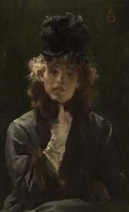 Den parisiske sfinx, ca. 1880 af Alfred Emile Stevens