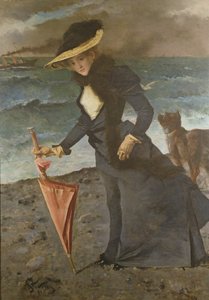 Ved havet, 1891 af Alfred Emile Stevens