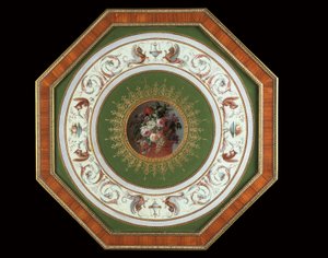 Toppen af en gueridon i Louis XVI-stil af Alfred Emmanuel Louis Beurdeley