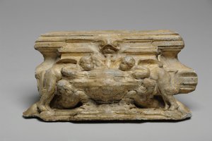 En af 9 maquetter til Sam Wilson Chimneypiece, ca. 1908-14 (gips og shellak) af Alfred Gilbert