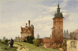 En udsigt nær Moskva, 1836 (wc på papir)